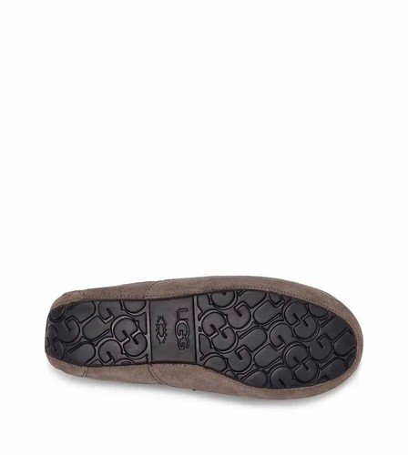 UGG Ascot Slipper Men's US 13 Gray Suede Wool Lined Comfort Slip-On Moccasin P14 - Picture 10 of 10