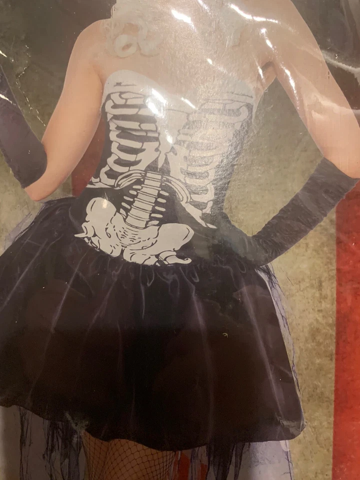 NUEVO SIN ETIQUETAS Smiffy’s Skelly Von Trap Disfraz Esqueleto Disfraz Vestido Adulto Talla L 14-16 EE. UU. Foto 2 de 4