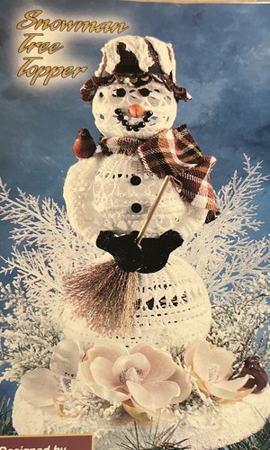 ~CHRISTMAS “Christmas Snowman Tree Topper” PATTERN~ - Picture 1 of 2