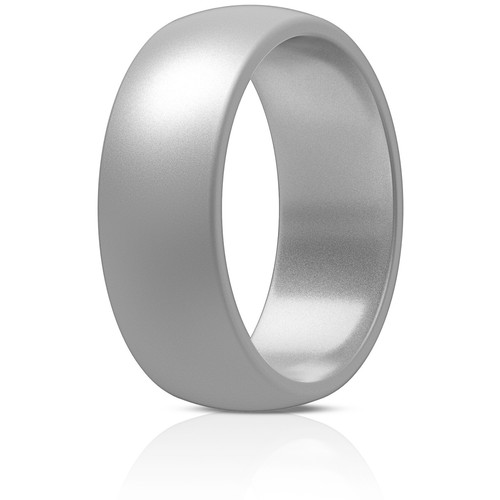 ThunderFit Silicone Wedding Ring Men & Women - 8.7mm Wide - 2.5mm Thick (1 Pack) - 第 6/13 張圖片