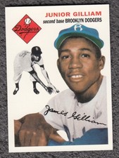 1995 TOPPS BROOKLYN DODGERS ARCHIVES ROOKIE 1954 JUNIOR GILLIAM  PACK FRESH MINT