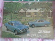 Datsun 140J/160J & 160J SSS brochure c1970's UK market