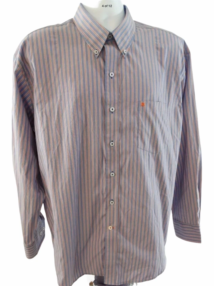 Мужская рубашка IZOD размер XL мульти полоски длинным рукавом (4009) - Изображение 4 из 4