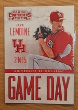 2015 CONTENDERS DRAFT PICKS GAME DAY TICKETS JAKE LEMOINE #17 TEXAS RANGERS