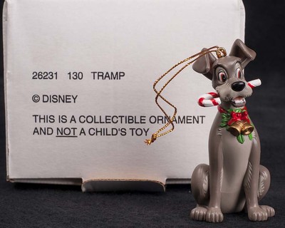 Grolier Disney Lady and the Tramp Candy Cane Christmas Ornament