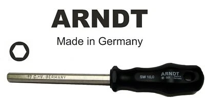 ARNDT Germany Hex Screwdriver Screw Driver Hexagonal Hexagon Screwdriver