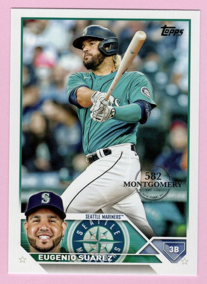 2023 Topps 582 Montgomery Club #436 Eugenio Suarez Seattle Mariners