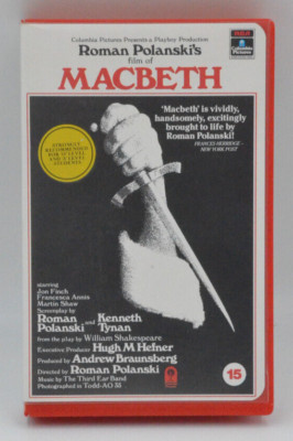 Roman Polanski's Macbeth 1971 Jon Finch VHS 1986 englische Originalversion