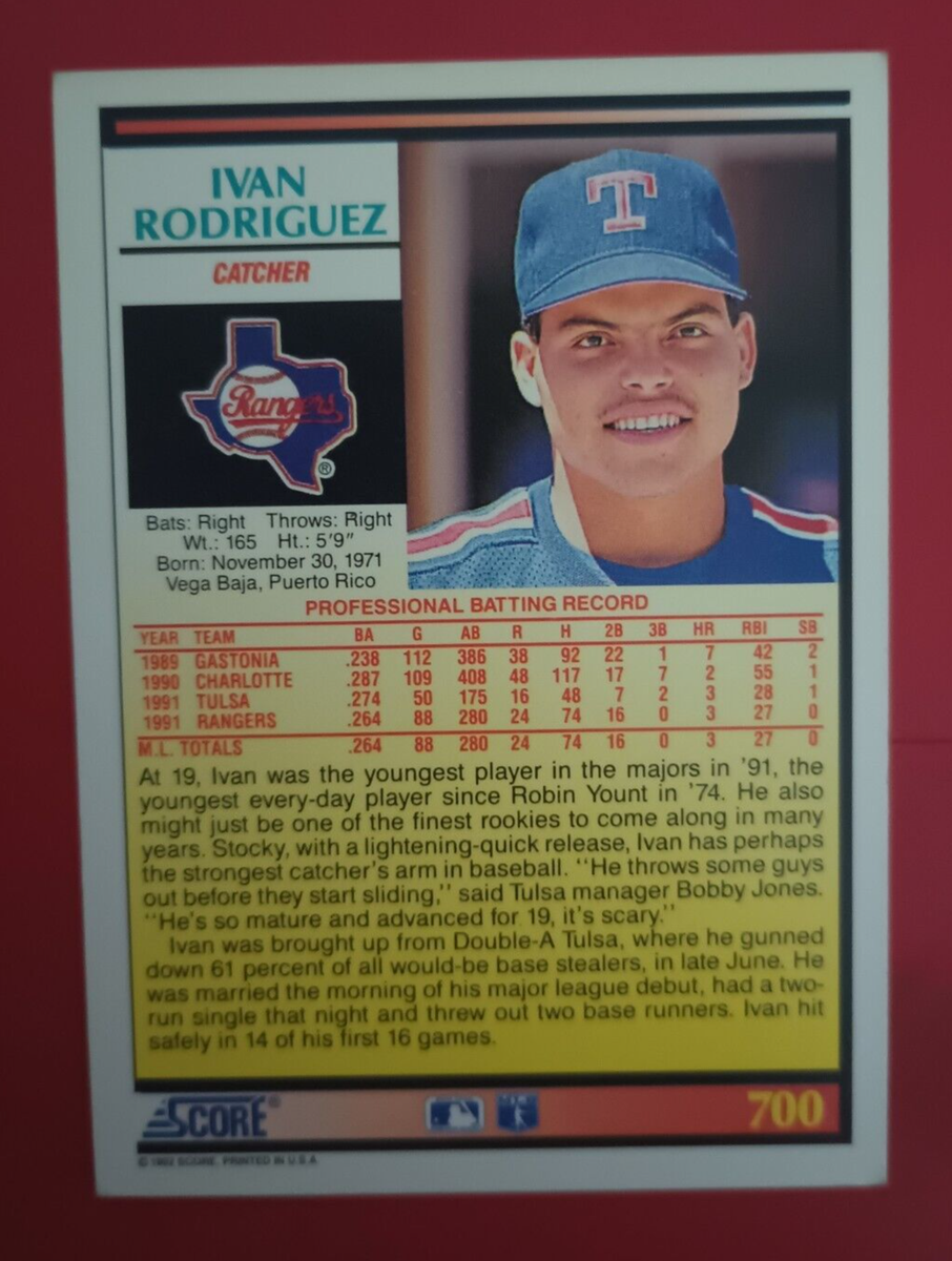 Ivan Rodriguez baseball card error # 700 | eBay