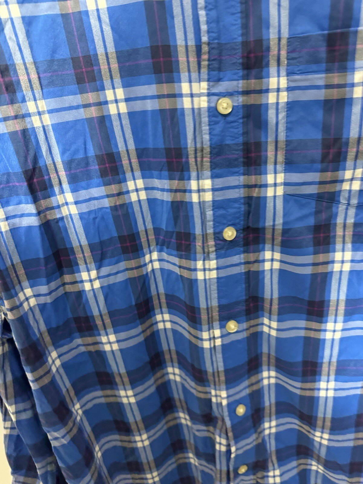 Chaps Performance Plaid Men’s Medium Button Up Sh… - image 9