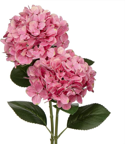 KüNstliche Hortensie Blumen Real-Touch 63Cm Hydrangea Kunstblumen Set 2 StüCk-image