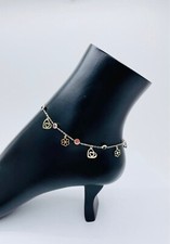 10k Gold Ankle Bracelet dainty - Pulsera en oro tobillera en 10K