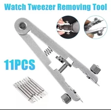 Watch Bracelet Spring Bar Remover Replace Removing Tool + 8 Pins For Rolex Watch
