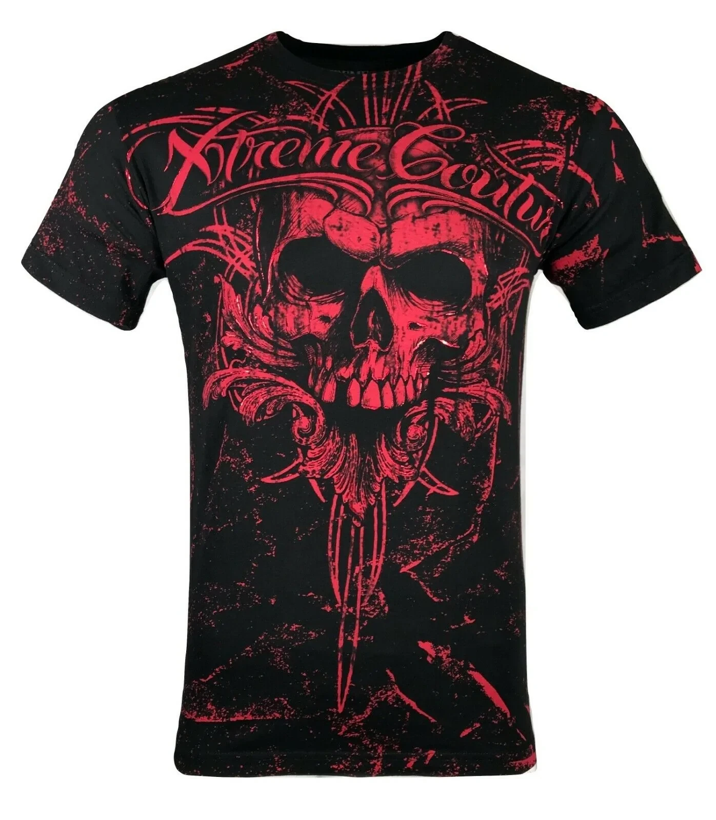 Xtreme Couture By Affliction Men's T-Shirt VICTORY Skull Biker MMA Black S-5XL
Opens in a new window