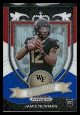 2021 Prizm Draft Picks #174 Jamie Newman RWB Rookie Wake Forest