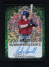 2019 Leaf Flash Flash of Brilliance Green 4/15 Corbin Carroll #FB-CC1 Auto uk2