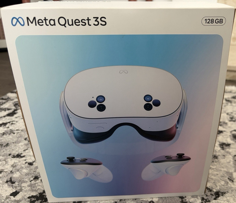 Meta Quest 3S Standalone VR Headset 128GB with Controllers & Accessories