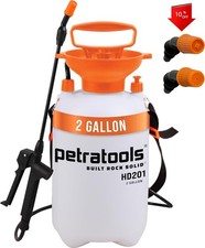 2 Gallon Pump Sprayer - 52" Long Hose, 2 Nozzles  Easy Carry Handle