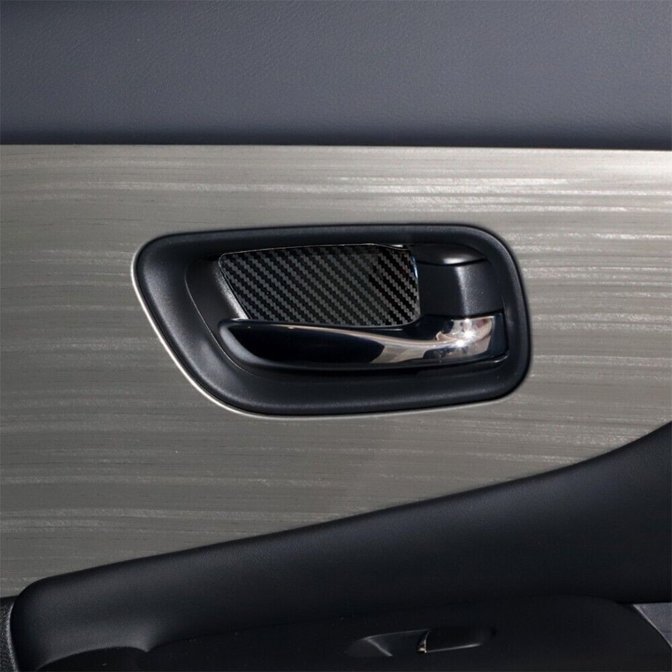For Nissan Murano 2015-2024 Carbon Fiber Metal Look Inner Door Handle ...