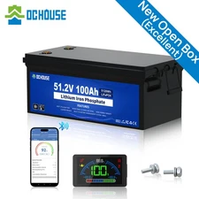 48V 100Ah LiFePO4 Lithium Golf Cart Battery Golf Cart  Deep Cycle(Slightly Used)