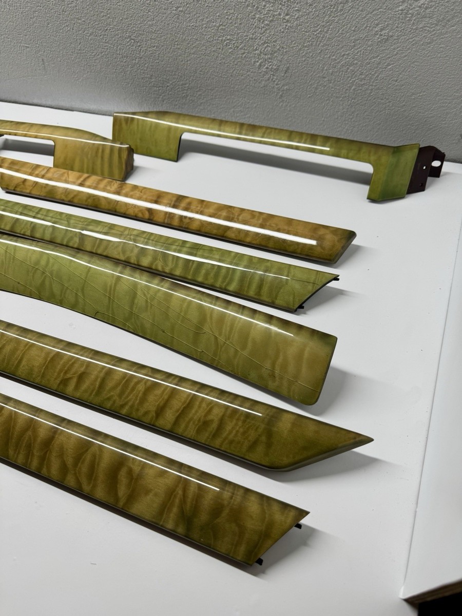 ⭐️ RARE BMW e46 CURLY MAPLE GREEN INDIVIDUAL INTERIOR TRIM SET