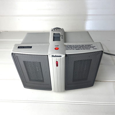 #ad Holmes Twin Ceramic Portable Electric Heater Thermostat 1500W Working $29.95