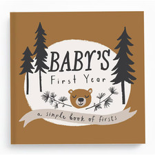 Lucy Darling Color Brune Baby Memory Book, Little Camper