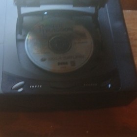 SEGA Saturn Black Console CD-ROM w/ 2 Controllers & Panzer Dragoon Disc