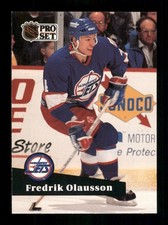  264 Fredrik Olausson  Jets 1991 Pro Set Hockey Sports Trading Card 