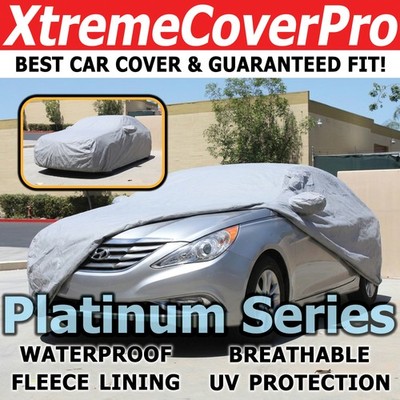 WATERPROOF CAR COVER W/MIRROR POCKET GREY for 2014 2013 2012 2011 HYUNDAI SONATA