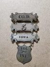 Authentic Civil War Era 5th Iowa Vol. Inf. Co. D GAR Ladder Badge