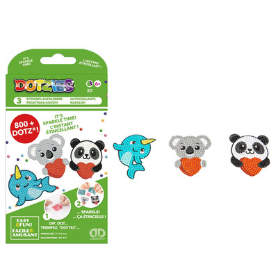 Diamond Dotz DOTZIES 3 STICKERS Multi Pack LOVE YOU CHUMS Diamond Painting Kit