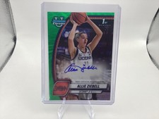 2024-25 Bowman U  -Prospect Auto Allie Ziebell #5 Green Wave Refractor Auto /85 