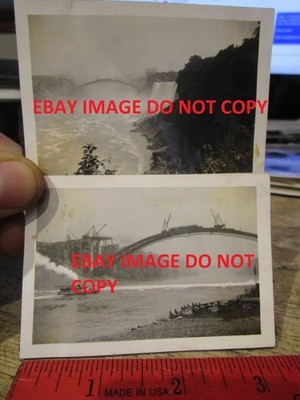 RARE OLD PICTURES PHOTOS Niagara Falls New York Rainbow Bridge BEING BUILT 1941