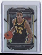 2023-24 Panini Prizm Draft Picks Silver Prizm Kris Murray Rookie Iowa Hawkeyes
