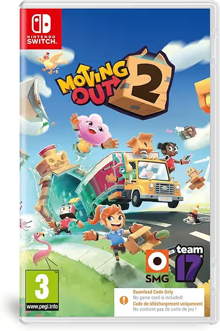 Moving Out 2 Nintendo Switch Code in Box BRAND NEW & SEALED Free Postage