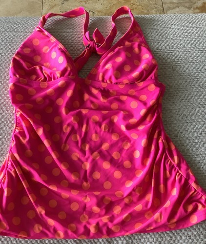 Haut De Bikini Arizona Jean Co - Taille M - Dos à Liens - Couleur Jaune/rose
