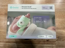 Owlet Dream Sock FDA Cleared Smart Baby Monitor Mint Green. Open box