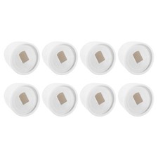 8Pcs Toilet Bolt Caps, 37mm/1.46" Height Toilet Seat Floor Bolts Cap, White
