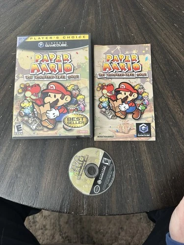 Nintendo GameCube GC Game Paper Mario The Thousand-Year Door CIB Complete In Box