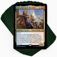 ***Baraja de Comandante Personalizada*** Zara, Reclutador Renegado - Saqueo de Piratas - EDH