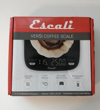 Escali Versi Digital Coffee Scale with Timer, 6.6 lb Capacity, Black Model CF63B