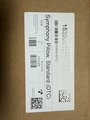 NEW- Tempur-Pedic  Symphony Pillow Standard # 15390515P MEDIUM FEEL Open Box