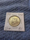 1964 Kennedy Silver Half Dollar - 90% Silver -G to B/U Circulated Coin@@@-K-1