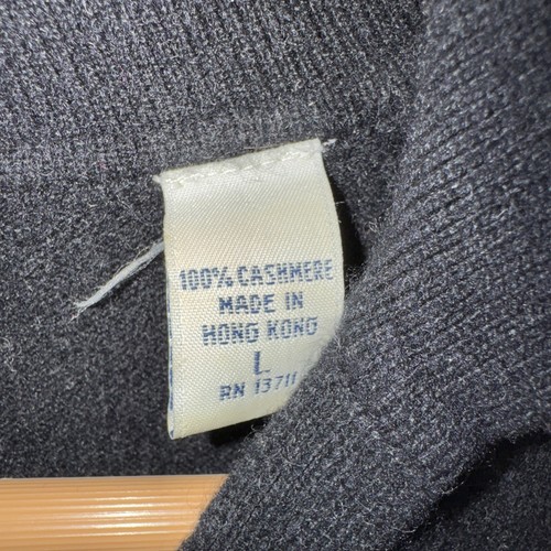 100% Cashmere Lord & Taylor Vintage Polo Sweater Large Black Quiet Luxury by Polo Ralph Lauren, Size L, $25.99 - Photo 7