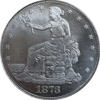 1873 CC Seated Liberty Take flowers Silver 1 Dollar High Grade A++++
