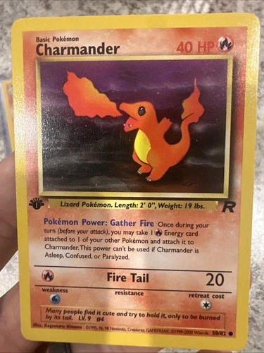 Pokemon TCG Charmander 50/82 1st Edition