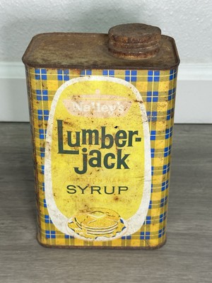 Vintage 1960s Nalley's Lumberjack Syrup Tin 64 Oz. Empty - RARE | eBay