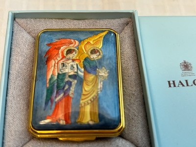 Halcyon Days Enamel Trinket Box ''150TH ANNIVERSARY ANNA TRAQUAIR''  ~ W/Box