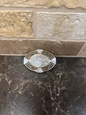 Montana silversmith silver plated belt buckle